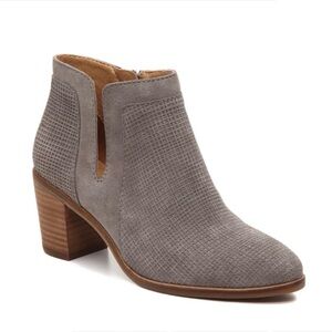 Lucky Brand Ponic Suede Low Heel Ankle Boot